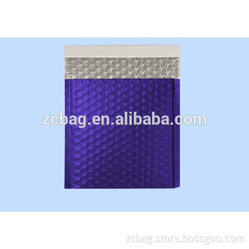 blue color metallic Aluminium foil bubble air cushioned envelope mailer anti-shock packaging bag
